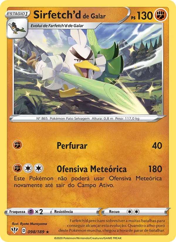 Sirfetch'd de Galar — Escuridão Incandescente 98