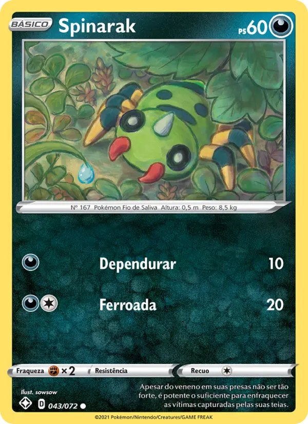 Spinarak — Destinos Brilhantes  43