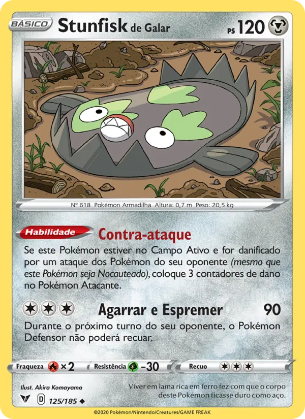 Stunfisk de Galar — Voltagem Vívida 125