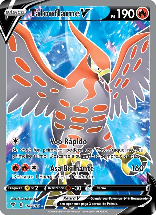 Talonflame V — Voltagem Vívida 168