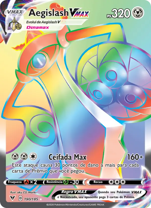Aegislash VMAX — Voltagem Vívida 190