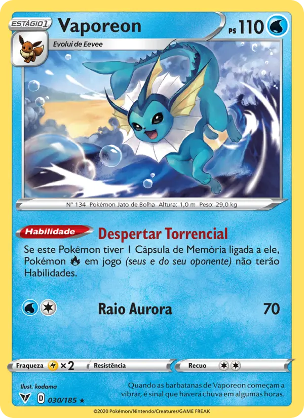 Vaporeon — Voltagem Vívida 30