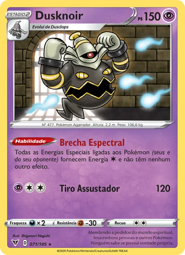 Dusknoir — Voltagem Vívida 71