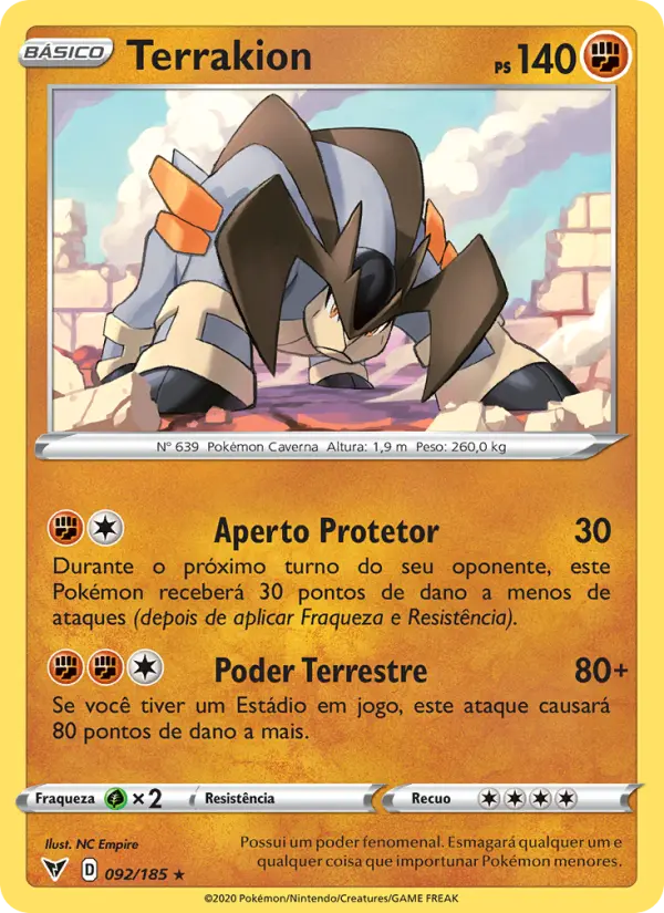 Terrakion — Voltagem Vívida 92