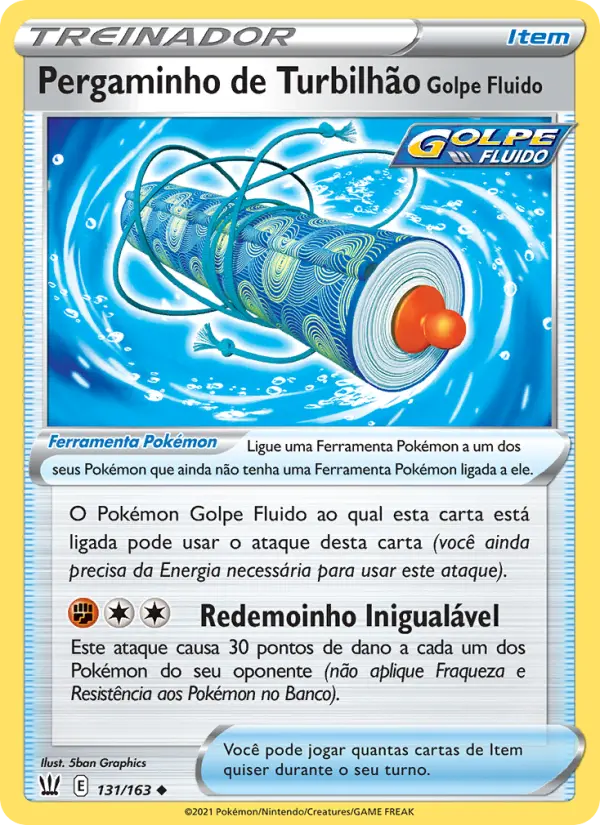 Pergaminho de Turbilhão Golpe Fluido — Estilos de Batalha 131