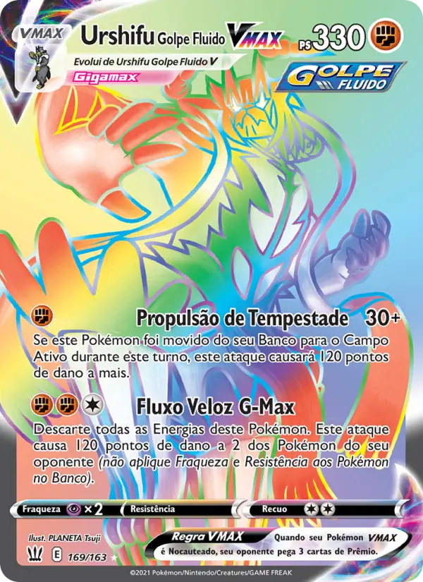 Urshifu Golpe Fluido VMAX — Estilos de Batalha 169