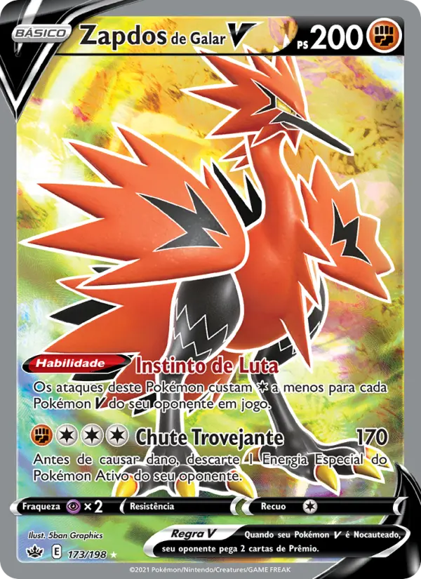 Zapdos de Galar V — Reinado Arrepiante 173