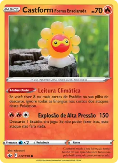 Castform Forma Ensolarada — Reinado Arrepiante 22