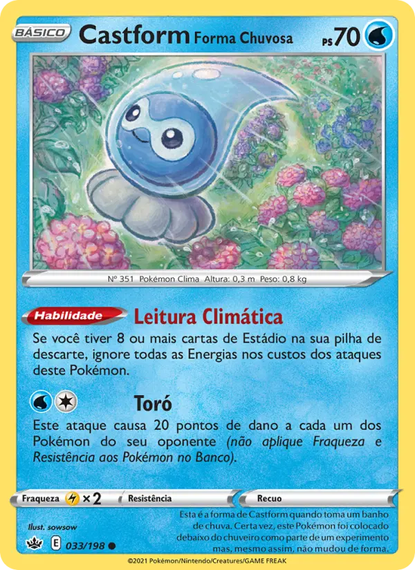 Castform Forma Chuvosa — Reinado Arrepiante 33