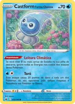 Castform Forma Chuvosa — Reinado Arrepiante 33