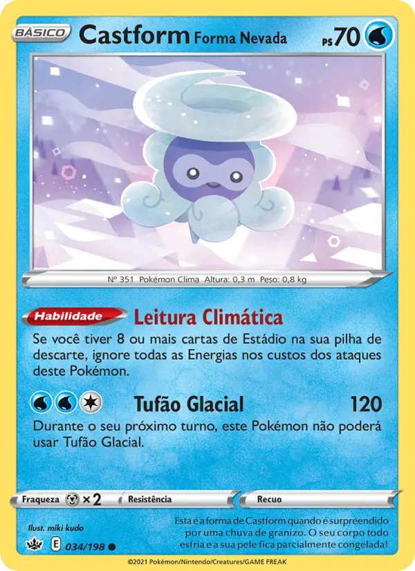 Castform Forma Nevada — Reinado Arrepiante 34