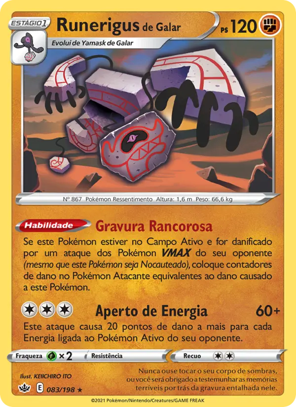 Runerigus de Galar — Reinado Arrepiante 83