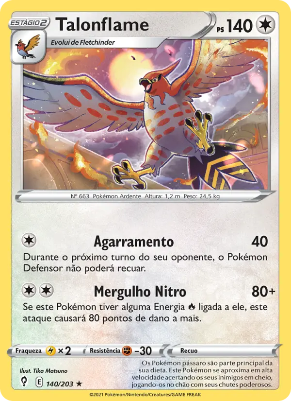 Talonflame — Céus em Evolução 140