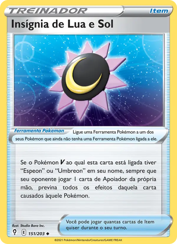 Insígnia de Lua e Sol — Céus em Evolução 151