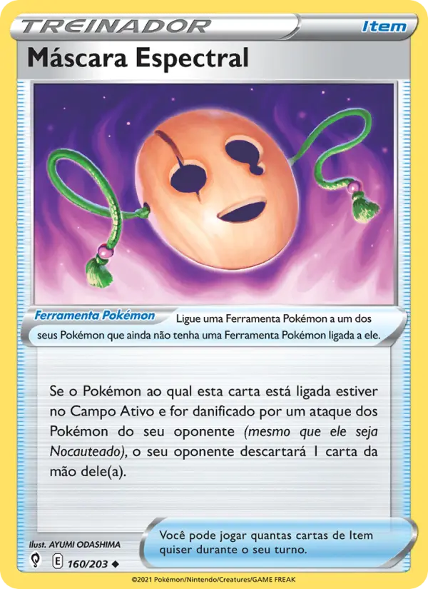 Máscara Espectral — Céus em Evolução 160