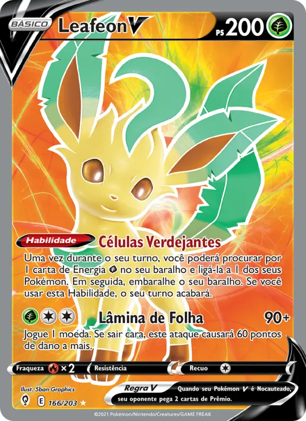 Leafeon V — Céus em Evolução 166