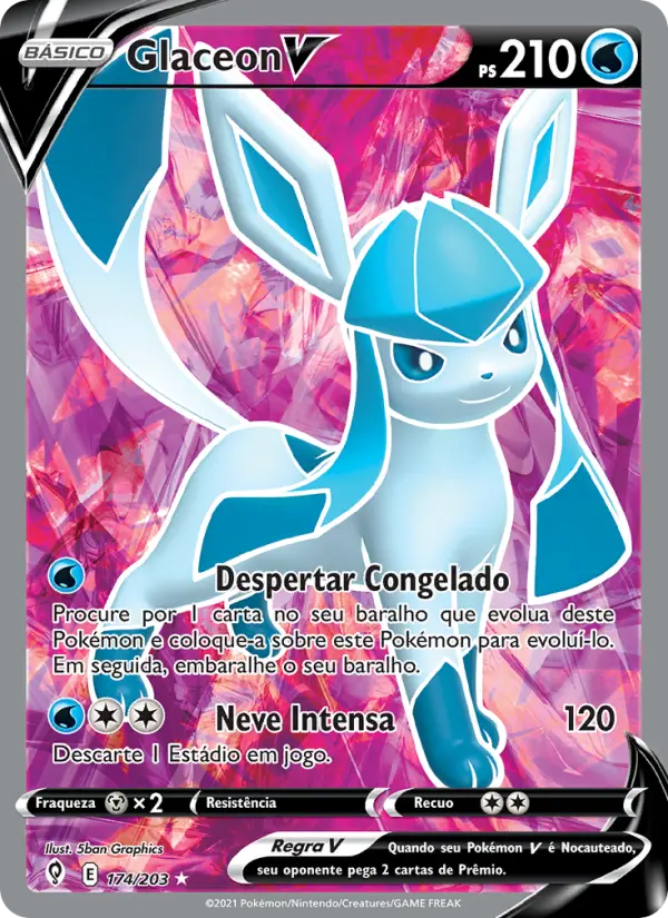Glaceon V — Céus em Evolução 174