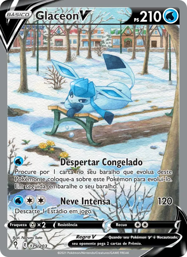Glaceon V — Céus em Evolução 175