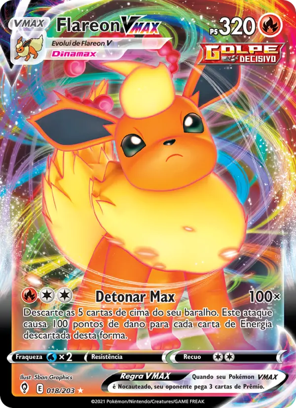Flareon VMAX — Céus em Evolução 18