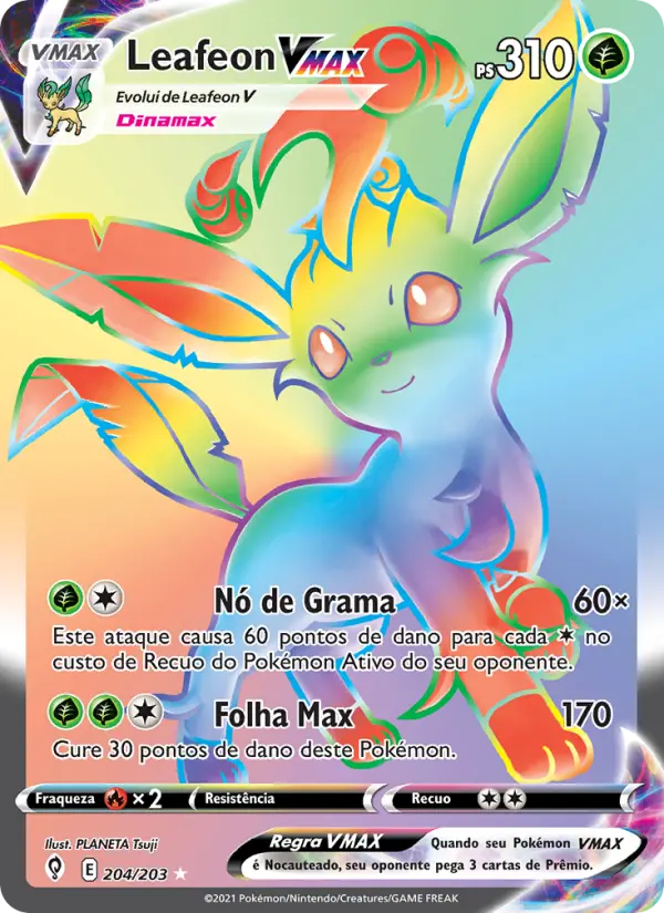 Leafeon VMAX — Céus em Evolução 204
