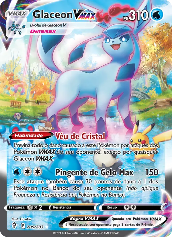 Glaceon VMAX — Céus em Evolução 209