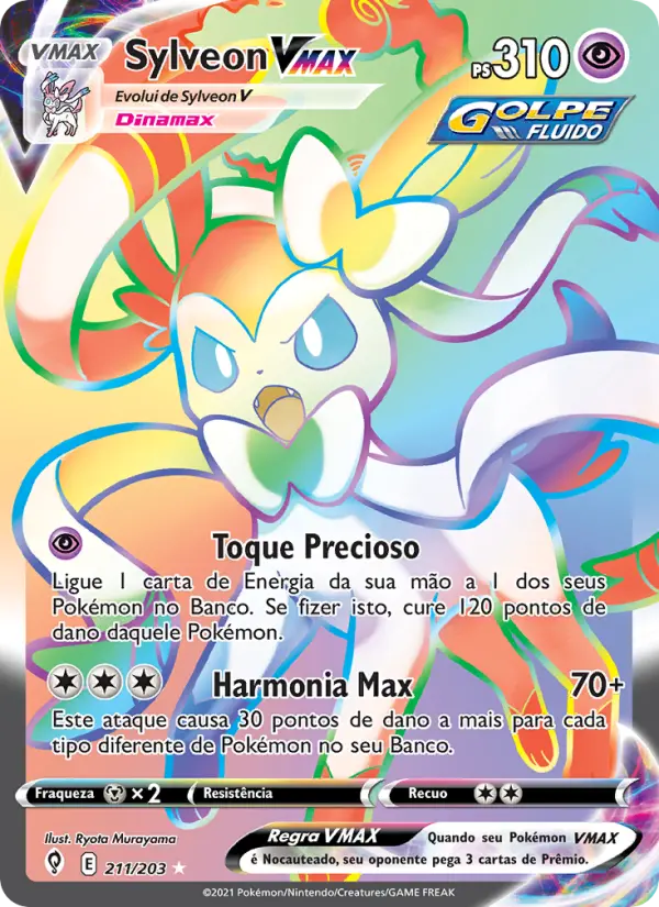 Sylveon VMAX — Céus em Evolução 211