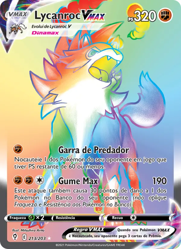 Lycanroc VMAX — Céus em Evolução 213