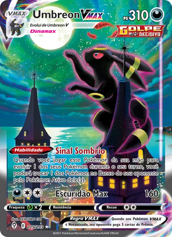 Umbreon VMAX — Céus em Evolução 215