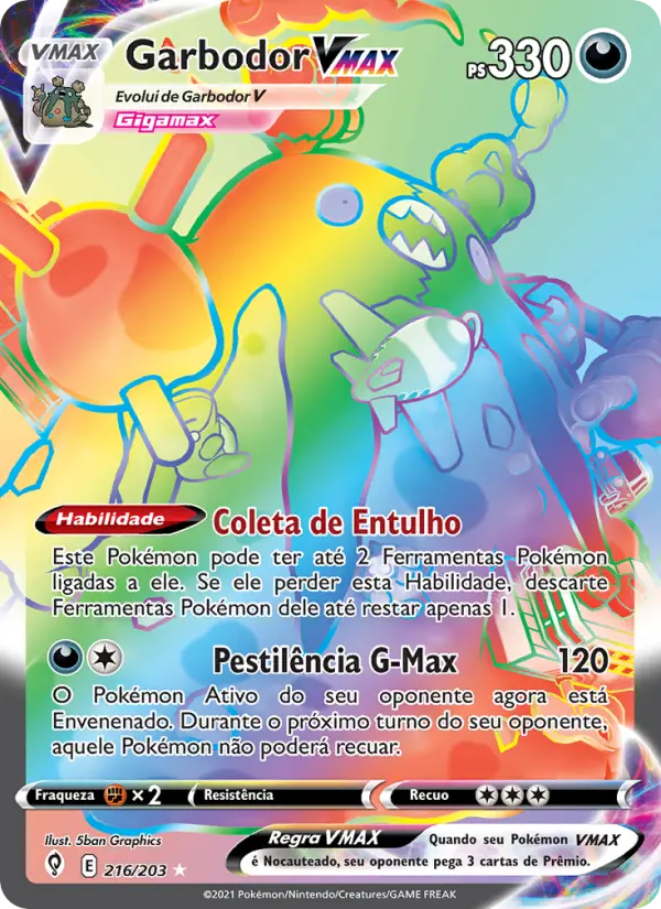 Garbodor VMAX — Céus em Evolução 216