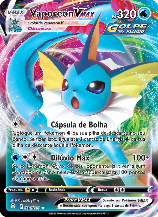 Vaporeon VMAX — Céus em Evolução 30