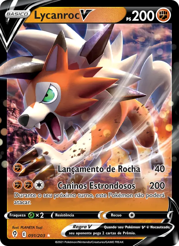 Lycanroc V — Céus em Evolução 91