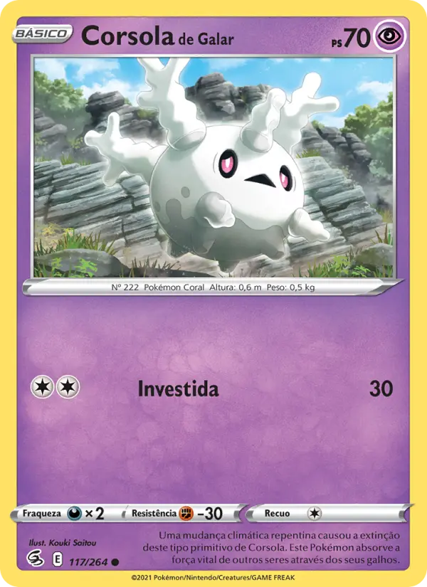 Corsola de Galar — Golpe Fusão 117