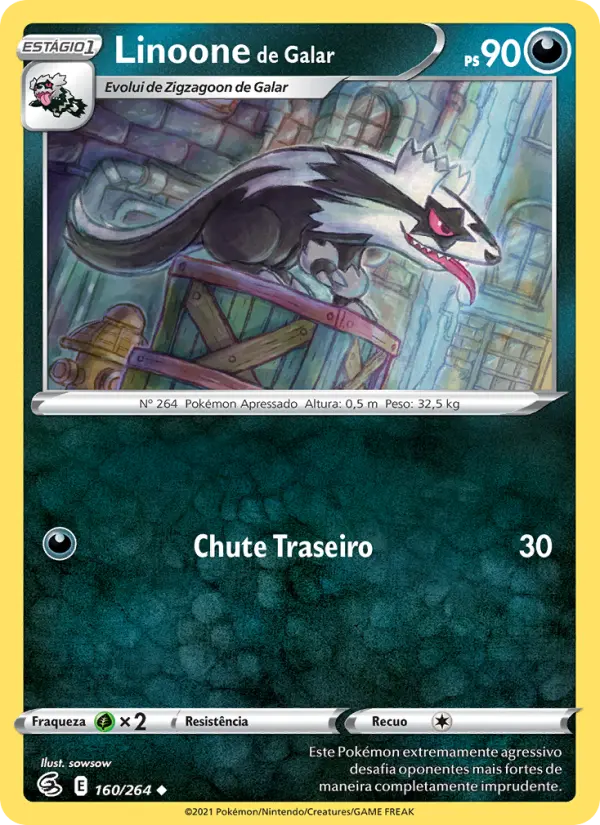 Linoone de Galar — Golpe Fusão 160