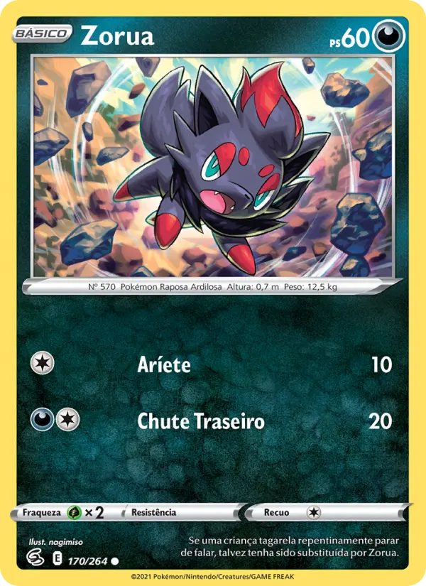 Zorua — Golpe Fusão 170