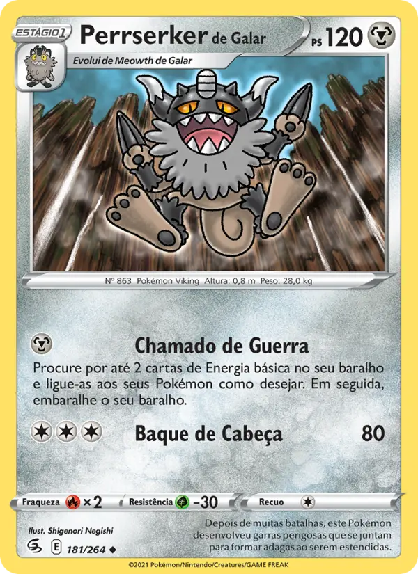 Perrserker de Galar — Golpe Fusão 181