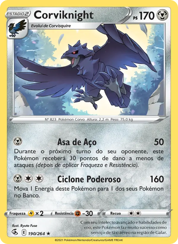 Corviknight — Golpe Fusão 190