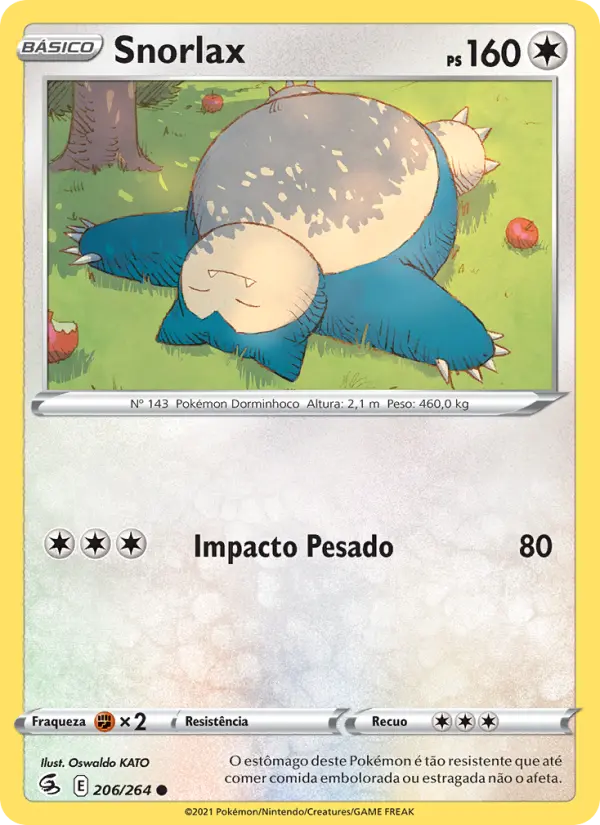 Snorlax — Golpe Fusão 206