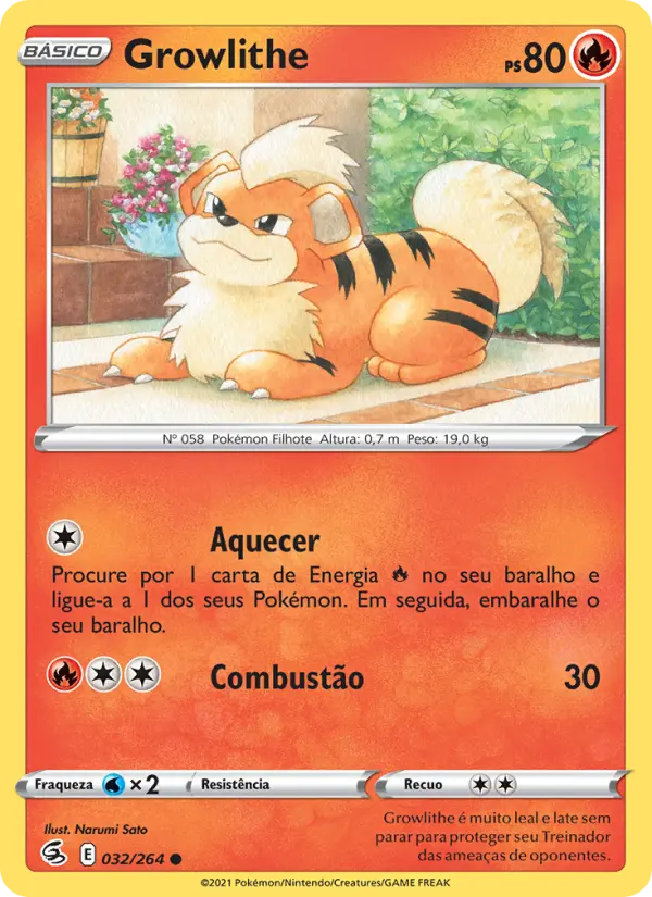 Growlithe — Golpe Fusão 32