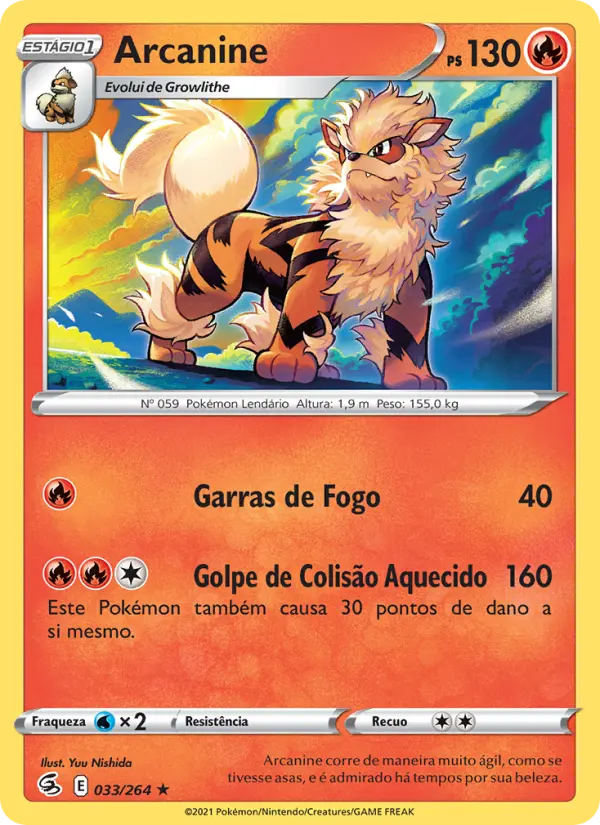 Arcanine — Golpe Fusão 33