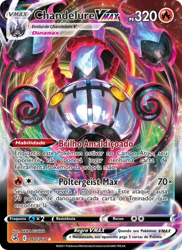 Chandelure VMAX — Golpe Fusão 40