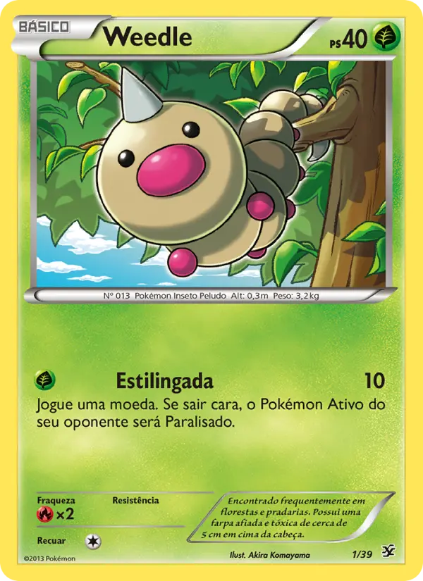 Weedle — Conjunto para Iniciantes Kalos 1