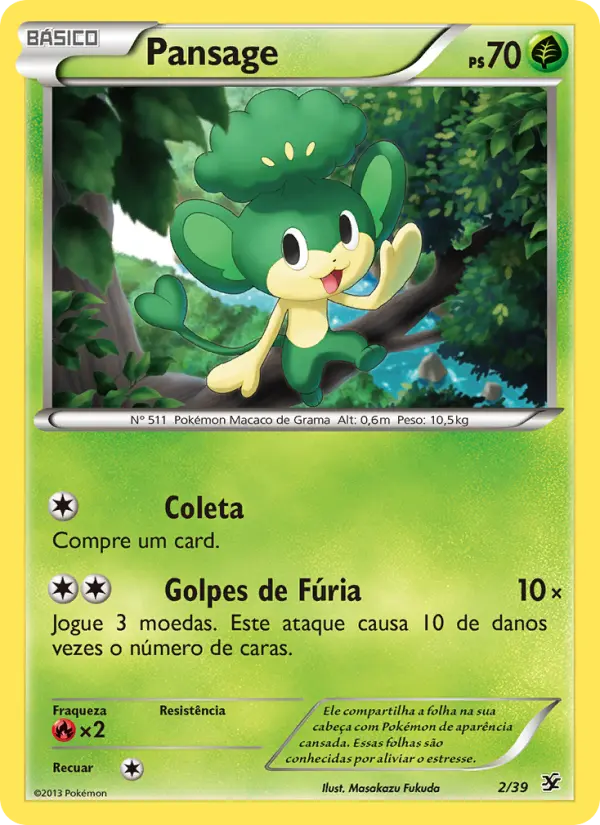Pansage — Conjunto para Iniciantes Kalos 2