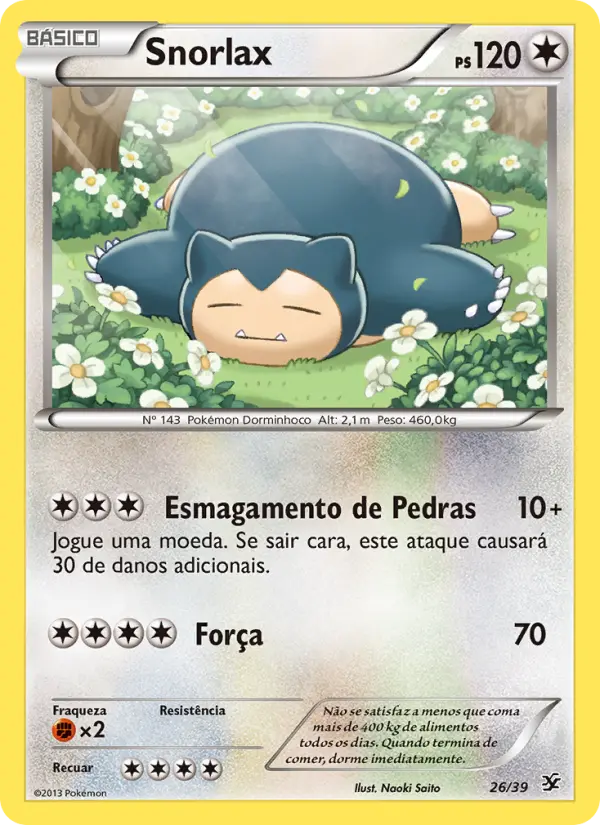 Snorlax — Conjunto para Iniciantes Kalos 26