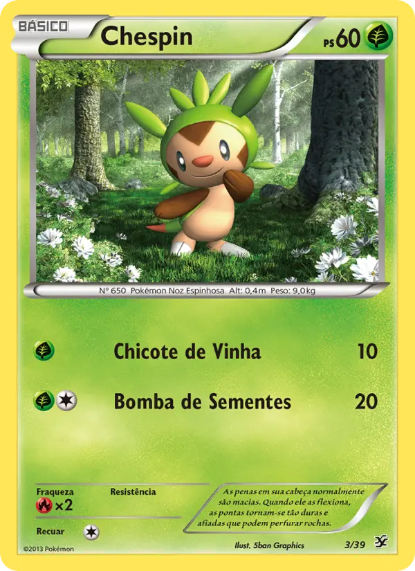 Chespin — Conjunto para Iniciantes Kalos 3