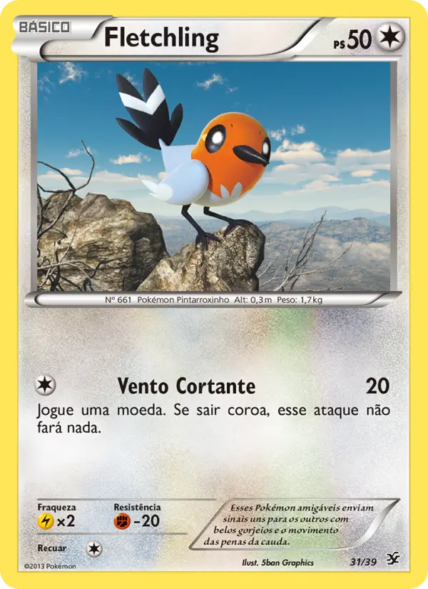 Fletchling — Conjunto para Iniciantes Kalos 31