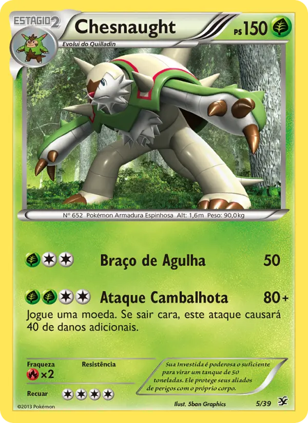 Chesnaught — Conjunto para Iniciantes Kalos 5