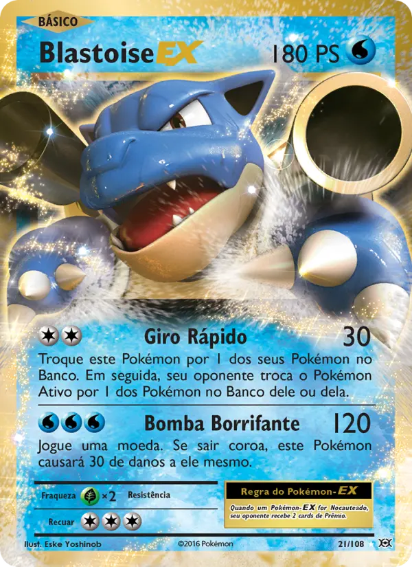 Blastoise EX — Evoluções 21