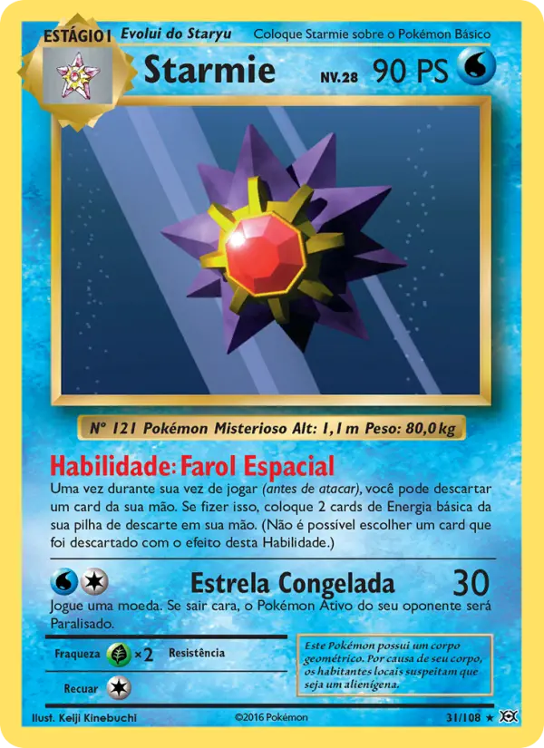 Starmie - Evoluções