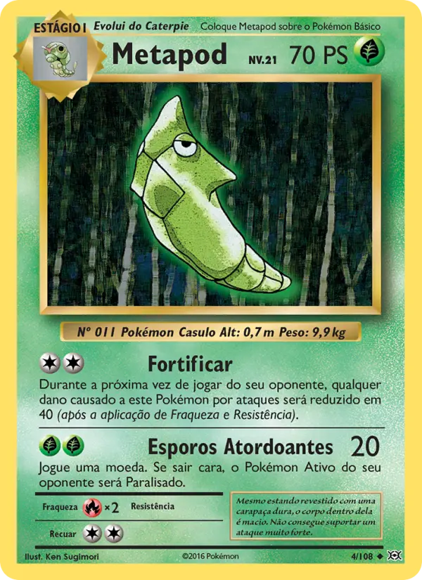 Metapod — Evoluções 4
