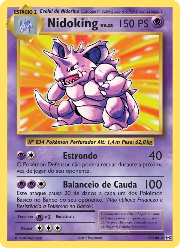 Nidoking — Evoluções 45